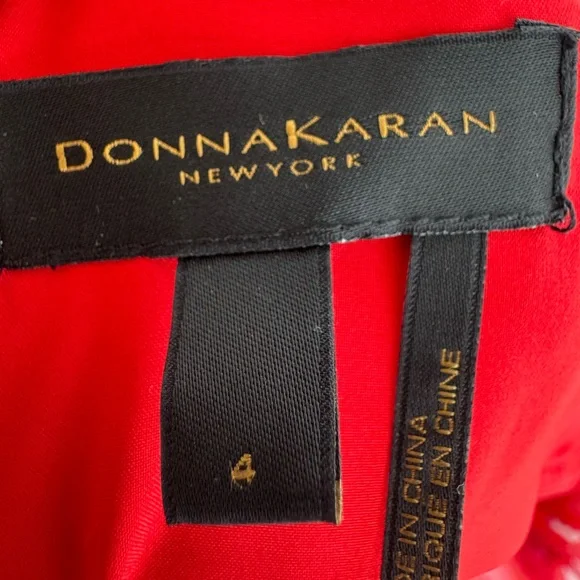 Donna Karan Red Floral Maxi dress.  Size 4 NWOT - Picture 4 of 4